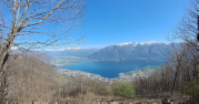 vista panoramica sul lago e la valle verigana